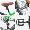  Kids Mountain Bike 20 Hüvelyk 6-Speed 5-8 éves korig való Zöld