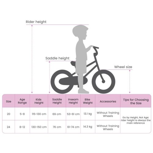  Kids Mountain Bike 24 Hüvelyk 6-Speed 8-12 éves korig Fekete