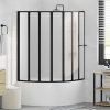  Zuhanyfal Összecsukható Other Fekete 168 x 140 cm Alumínium