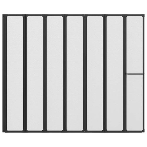  Zuhanyfal Összecsukható Other Fekete 168 x 140 cm Alumínium