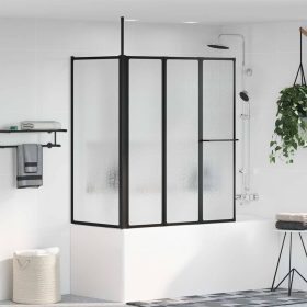    Zuhanyfal Összecsukható Kézi Fekete 120 x 70 x 137 cm Alumínium