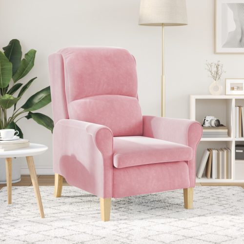  Púder Rózsaszín Karosszék Púder Rózsaszín Poliészter borítás, Fa váz
