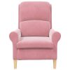  Púder Rózsaszín Karosszék Púder Rózsaszín Poliészter borítás, Fa váz