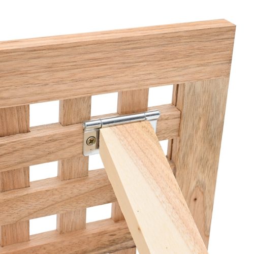  Összecsukható Dohányzóasztal 33x33x40,5 cm Tömör Fa Dió