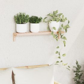  Fali Polc 62x10x12,5 cm Tömör Fa Dió