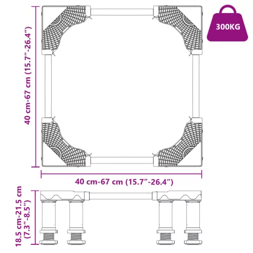  Mosógép Alap Állítható 300 kg