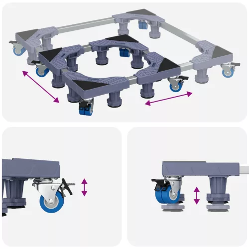  Mosógép Alap Kerekekkel Állítható 250 kg