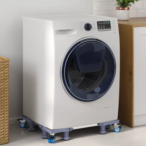  mosógép állvány kerekekkel, állítható 350 kg