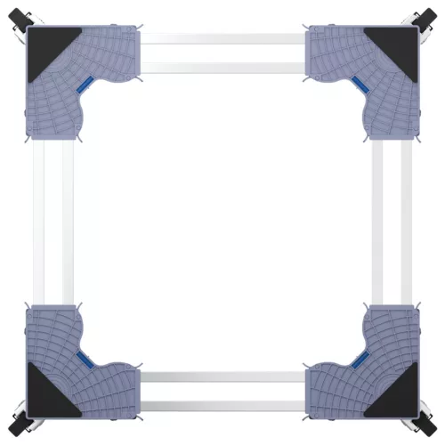  mosógép állvány kerekekkel, állítható 350 kg