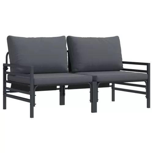  Kültéri bútor szettek párnával párnával 2 pcs Antracit
