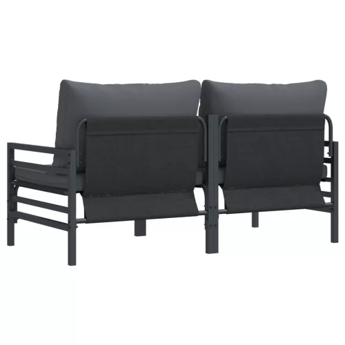  Kültéri bútor szettek párnával párnával 2 pcs Antracit