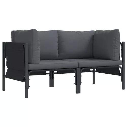  Kültéri bútor szettek párnával párnával 2 pcs Antracit