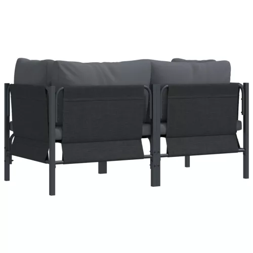  Kültéri bútor szettek párnával párnával 2 pcs Antracit