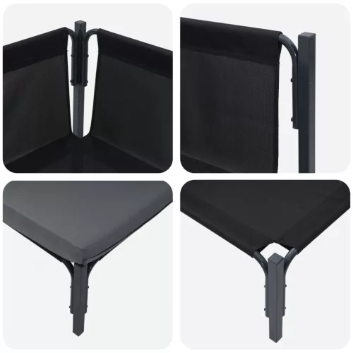  Kültéri bútor szettek párnával párnával 2 pcs Antracit