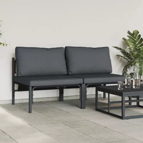  Kültéri bútor szettek párnával párnával 2 pcs Antracit
