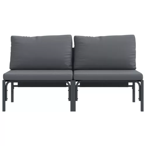  Kültéri bútor szettek párnával párnával 2 pcs Antracit