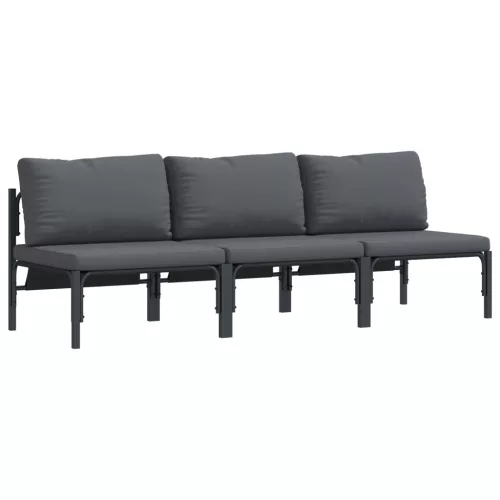  Kültéri bútor szettek párnával párnával 3 pcs Antracit