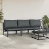  Kültéri bútor szettek párnával párnával 3 pcs Antracit