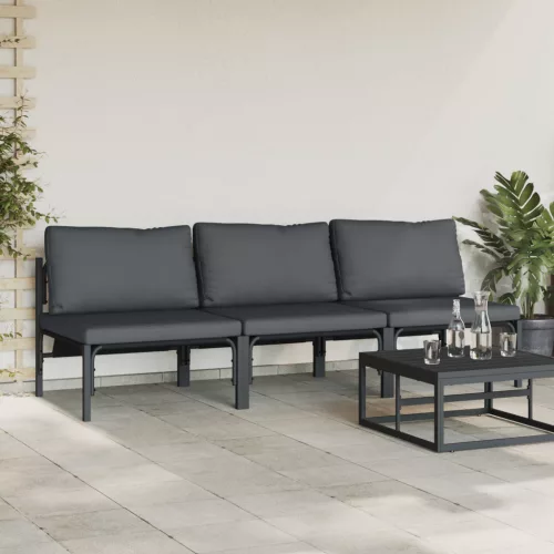  Kültéri bútor szettek párnával párnával 3 pcs Antracit