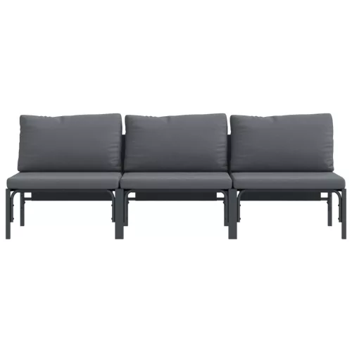  Kültéri bútor szettek párnával párnával 3 pcs Antracit