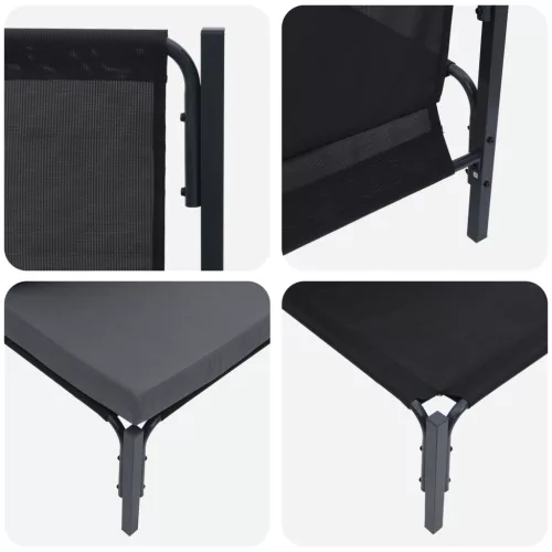  Kültéri bútor szettek párnával párnával 3 pcs Antracit