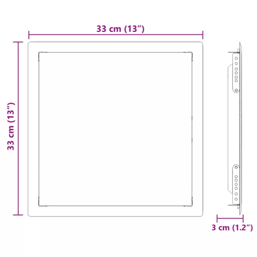  Hozzáférési panel Fehér 30 x 30 cm acél