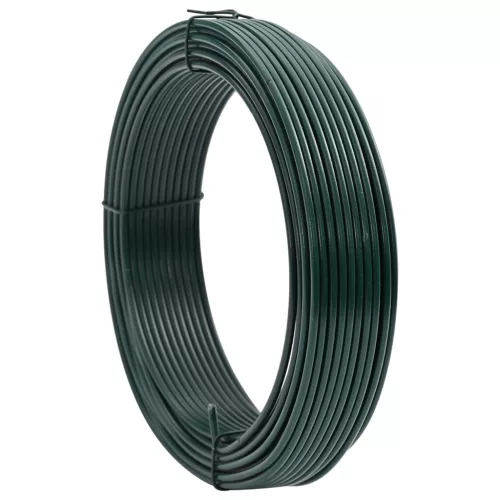  Kerítéskötöző drót Zöld 80 m PVC-bevonatos acél