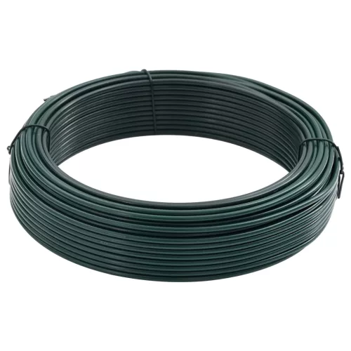  Kerítéskötöző drót Zöld 80 m PVC-bevonatos acél