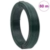  Kerítéskötöző drót Zöld 80 m PVC-bevonatos acél