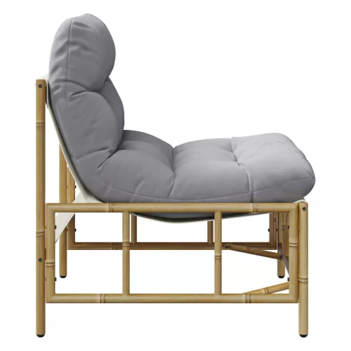  Kerti Kényelmes Székek 2 db Párnával 60x80x71 cm Acél