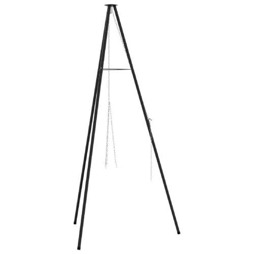  Tábortűz Főző Állvány 150 cm Magasság Acél