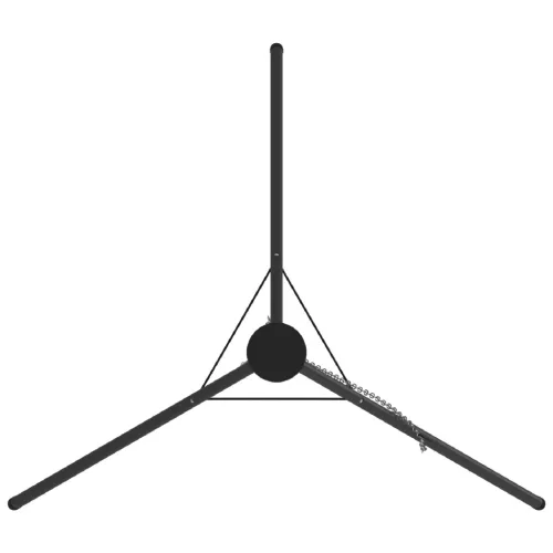  Tábortűz Főző Állvány 150 cm Magasság Acél