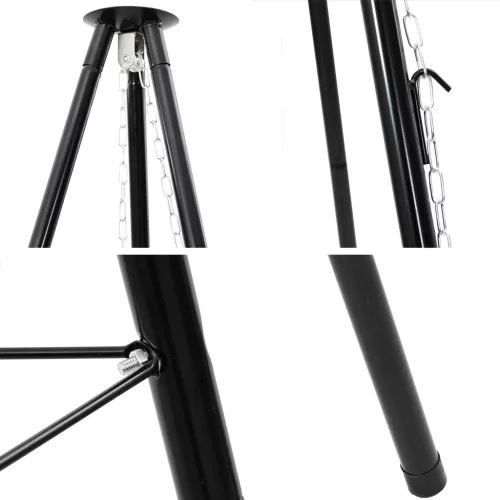  Tábortűz Főző Állvány 150 cm Magasság Acél