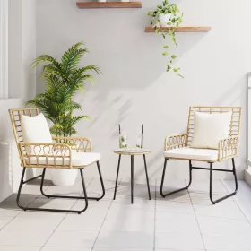    Kert étkező szett 3 pcs Fekete, Antracitszürke 35 x 35 x 45 cm