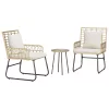  Kert étkező szett 3 pcs Fekete, Antracitszürke 35 x 35 x 45 cm