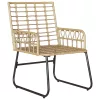  Kert étkező szett 3 pcs Fekete, Antracitszürke 35 x 35 x 45 cm