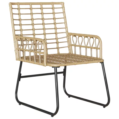  Kert étkező szett 3 pcs Fekete, Antracitszürke 35 x 35 x 45 cm
