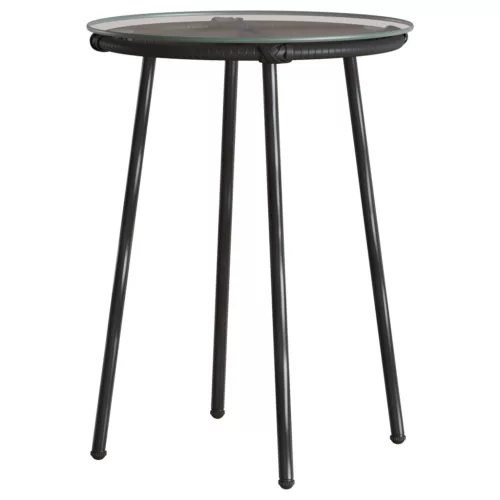  Kert étkező szett 3 pcs Fekete, Antracitszürke 35 x 35 x 45 cm