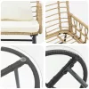  Kert étkező szett 3 pcs Fekete, Antracitszürke 35 x 35 x 45 cm