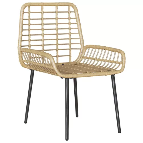  Kert étkező szett 3 pcs Barna, Fekete, Krém 35 x 35 x 45 cm