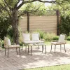  Kert étkező szett 3 pcs Fekete, Antracit 109 x 63 x 83 cm