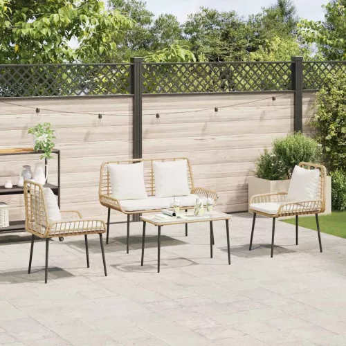  Kert étkező szett 3 pcs Fekete, Antracit 109 x 63 x 83 cm