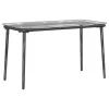  Kerti Asztal Fekete 80 x 40 x 45 cm Poli rattan