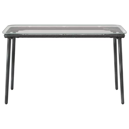  Kerti Asztal Fekete 80 x 40 x 45 cm Poli rattan