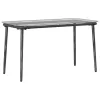 Kerti Asztal Fekete 80 x 40 x 45 cm Poli rattan