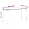  Kerti Asztal Fekete 80 x 40 x 45 cm Poli rattan
