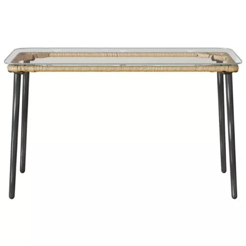  Kerti Asztal Természetes 80 x 40 x 45 cm Poli rattan