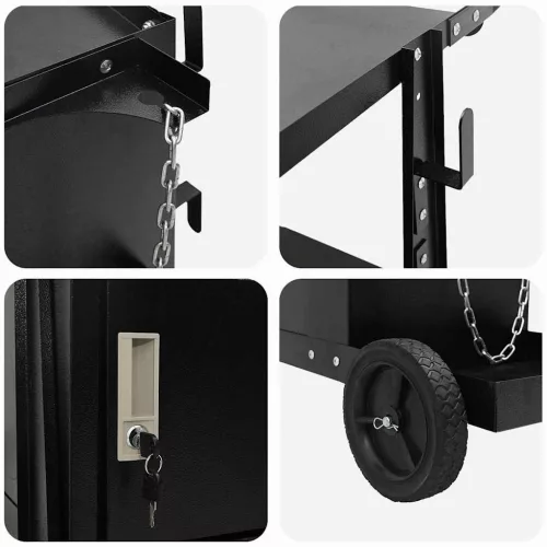  Hegesztőkocsi Fekete 90 x 46 x 96 cm Acél