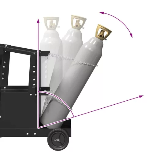  Hegesztőkocsi Fekete 90 x 46 x 96 cm Acél