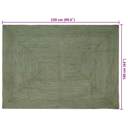  Területszőnyegek Négyszögletes Olajzöld 160 x 230 cm